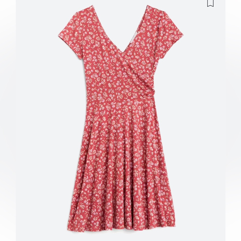 Kaileigh Amandine Faux Wrap Knit Dress | Size LP